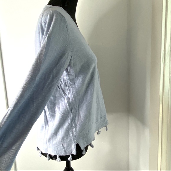 J. Crew V-Neck Tassel Hem Sweater - Picture 8 of 13